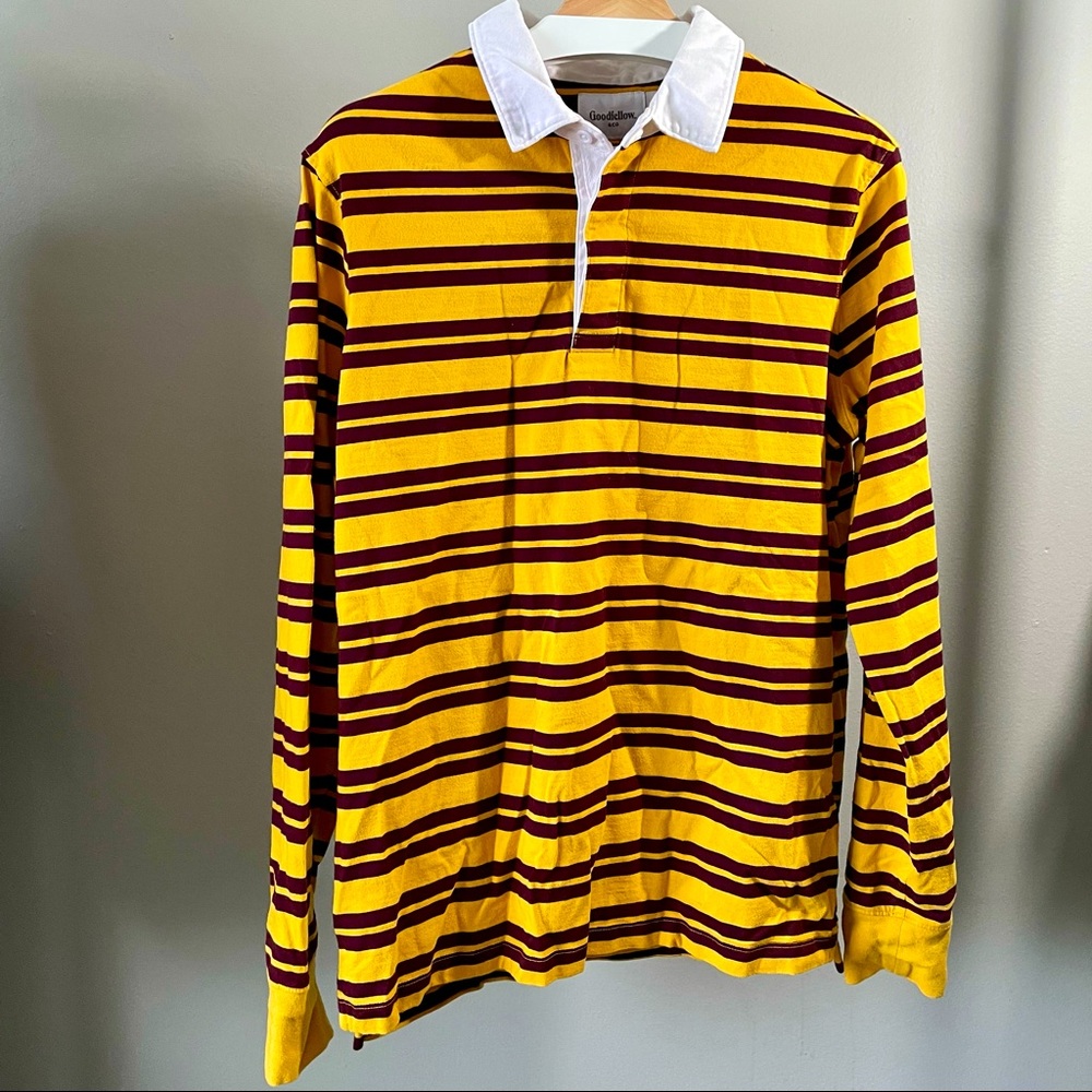 Goodfellow & Co. Long Sleeve Rugby Polo Shirt